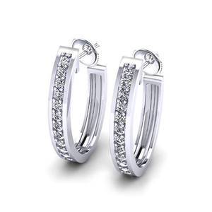 Aros Ovalados Gruesos de Oro de 10K, Pendientes de Aro Audaces de Oro para Minimalistas Modernos, Aros Atemporales - Product Image 1