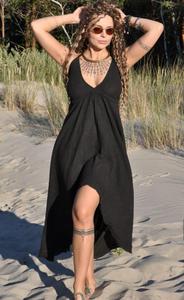 Robe Noire en Dentelle Style Elfe 2026 – Dos Nu, Gothique, Bohème, Pixie, Fée, Tenue de Festival pour Femme, Idéale pour les Fêtes - Product Image 2