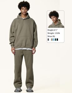 Hot Selling <b>Plain</b> <b>Hoodie</b> French Cotton Terry 380 Gsm Pullover Unisex Regular Fit Custom Mens Winter Hoodies Hysaf Apparels Co - Product Image 3