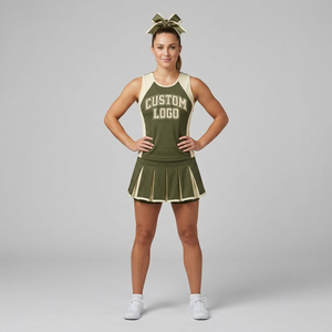 Adult Cheerleading Uniform Sets Custom Dance Cheer Dress Sports Apparel Events Colors Logo OEM Service High Quality Polyester - Product Image 1