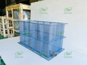Tanque de Almacenamiento de PVC Transparente Personalizado para Químicos, Agua, Aceite y Combustible, con Garantía de 1 Año, Tan Dai Phong, 0.1 MPa - Product Image 1
