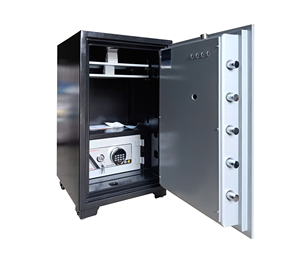 Coffre-fort ignifuge et étanche YUNOS YNX-100EE avec accès par code/clé/mot de passe, revêtement poudré, pour la maison et le bureau, nouveau modèle 2026 - Product Image 5