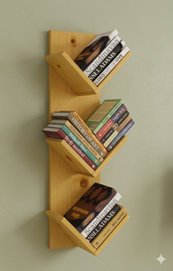 Modern Wood <b>Corner</b> Bookcase 6 Tier Space Saving <b>Shelf</b> Floor Standing Storage Rack for Living Room Home Office - Product Image 6