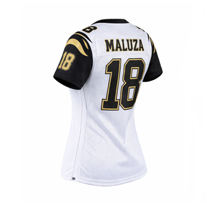 Camiseta Deportiva Transpirable Personalizada de Fútbol Americano para Mujer MALUZA, Uniforme de Equipo por Sublimación OEM - Product Image 3