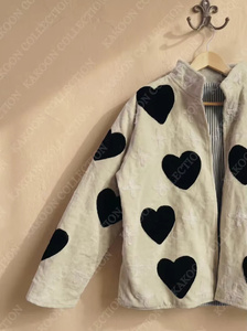MONIT MARKETING Blouson Bomber Réversible 100% Velours Brodé à la Main Motif Floral Doublure Coton Automne/Printemps Hiver Femme - Product Image 5