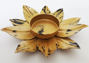 Lotus <b>Tea</b> <b>Light</b> Holder Wholesale Bulk MOQ Metal Votive Candle Holder for Home Decor Wedding Decor Events - Product Image 2