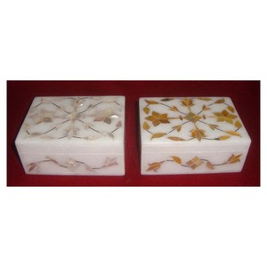 Boîtes à incrustations de nacre les plus vendues à prix attractif avec décoration de Thanksgiving et présentoir, boîte à bijoux rectangulaire en marbre - Product Image 6