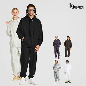 Conjunto de Sudadera con Capucha Extra Grande y Pantalones Deportivos |   Chándal Unisex Personalizable al por Mayor, 100% Algodón, Secado Rápido, Transpirable - Product Image 1