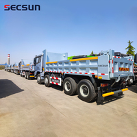 Secsun Nouveauté Chargeur-benne électrique grand format diesel 4x4 3t 5t 17 tonnes avec grue