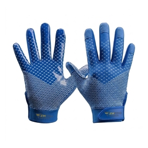 Guantes de Receptor de Fútbol Americano Antideslizantes e Impermeables con Acabado Adhesivo, Calidad Profesional Personalizada para Uso Deportivo y con Pelotas - Product Image 1