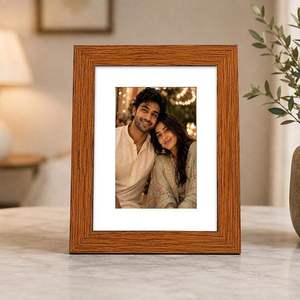 ZONE ARTISANAUTE HCZ-242 Cadre photo en bois rustique simple de haute qualité, rectangulaire, décoration d'intérieur, présentoir de bureau, porte-certificat - Product Image 4