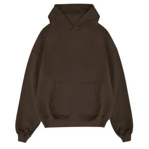Sweat à capuche pour homme en coton 100% de qualité supérieure, avec tissu épais, cordon en coton 100%, personnalisable, pull-over uni, coupe courte et ample - Product Image 3