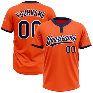 Maillot de baseball à deux boutons pour adulte, personnalisé par sublimation, 100 % polyester, unisexe, respirant, style streetwear, pour softball, vente en gros - Product Image 5