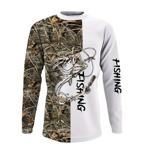 เสื้อตกปลาคุณภาพสูงสั่งทำพิเศษ เสื้อผ้าตกปลาแบบซับลิเมชั่น แห้งเร็ว เสื้อโปโลตกปลาแขนยาว - Product Image 5