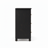 Armoire de rangement autoportante de luxe en bois à 6 tiroirs, design moderne et minimaliste pour chambre et salon, écologique et durable