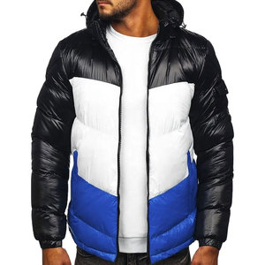 Men Winter Puffer <b>Jacket</b> with Stand Collar <b>Waterproof</b> & Breathable High Quality Custom Design <b>Long</b> Sleeve - Product Image 4