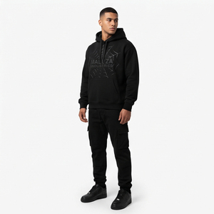 Vente en gros de sweat-shirt à capuche surdimensionné en sublimation numérique, unisexe, rétro, dégradé de couleurs, sweat-shirt chaud d'hiver, épais, 100% coton - Product Image 4