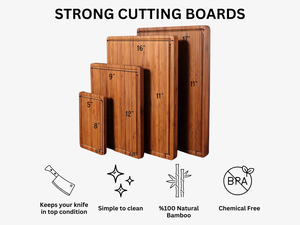 Extra <b>Large</b> Bamboo Cutting Board Wooden Carving Board for Turkey, Meat, <b>BBQ</b> LARGEST Wood Butcher Block Chopping Board - Product Image 4