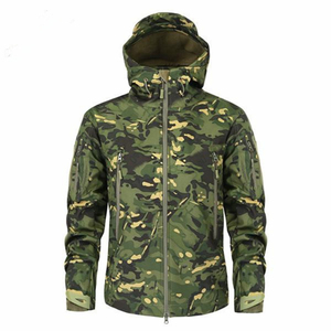 Veste Softshell Imprimée Camouflage Imperméable pour Homme – Idéale Randonnée, Chasse, Coupe-Vent, Respirante – Personnalisable OEM, Vente en Gros - Product Image 3