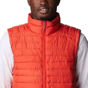2025 High Quality Gilet Puffer Men's <b>Jackets</b> Breathable Fabric Solid Orange Color Sleeveless Winter Warm Oversize Puffer Vest - Product Image 4