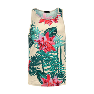 เสื้อกล้ามลำลองผู้ชาย พิมพ์ลายแบบซับลิเมชั่น ระบายอากาศได้ดี เป็นมิตรกับสิ่งแวดล้อม ปรับแต่งได้ คุณภาพสูง ขายดี - Product Image 3