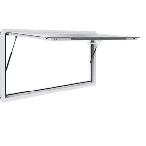 Finestra per Concessioni in Lega di Alluminio 64"x40" per Food Truck con Tenda, Porta, Gancio di Traino e Supporto a 85 Gradi per Negozi di Alimentari - Product Image 1