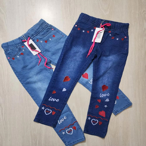 Jeans Rectos con Estampado de Letras para Niñas 2025, Pantalones para Niñas Adolescentes, Excedentes de Producción, Pantalones de Vestir para Niñas Pequeñas - Product Image 4