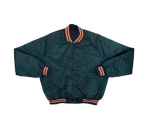 Chaqueta universitaria de satén personalizada de alta calidad para hombre, transpirable, bordada, estilo béisbol. - Product Image 3