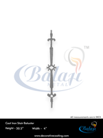 Balustre d'escalier en fer forgé moderne de haute qualité, design sans cadre, résistant à l'eau et à la rouille, garantie 5 ans Balaji