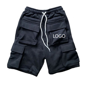Shorts cargo en molleton pour hommes, personnalisés, en coton et nylon, 6 poches, avec logo, entrejambe de 5 pouces - Product Image 3