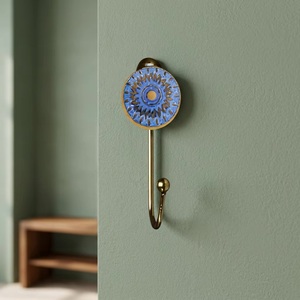 Beads Art Ceramic + Metal Wall <b>Hook</b> <b>Coat</b> Hanger Handmade Luxury Multifunction Home <b>Decor</b> Waterproof Eco-Friendly Adjustable - Product Image 2