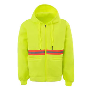 Sudadera de Seguridad Reflectante Naranja de Alta Visibilidad, Resistente al Viento, Impermeable y Transpirable, con Opción de Impresión Personalizada para Ropa de Trabajo - Product Image 6