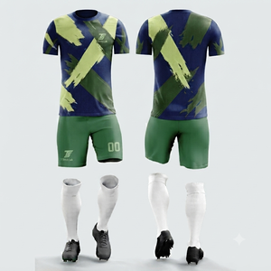 Conjunto de Camiseta de Fútbol a Rayas Rosa y Blanca con Estampado Frontal Sublimado, Uniforme Personalizado para Adultos Unisex, Manga Corta, Cuello Redondo, Transpirable - Product Image 2