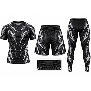 Conjunto de Rash Guard para MMA y BJJ al por Mayor, Pantalones Cortos de Combate con Sublimación Personalizada, Leggings de Compresión - Product Image 1