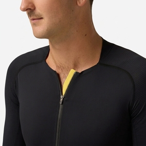 Men's Black <b>Cycling</b> Jersey With Zip Front And Matching <b>Shorts</b> Set - Product Image 6