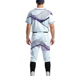 Ensemble uniforme de baseball au design frais, maillot personnalisé et pantalon assorti, polyester respirant, imprimé par sublimation, détails personnalisables - Product Image 2