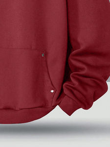 Sweat à capuche personnalisé en tissu épais pour homme, avec une texture riche et une coupe confortable pour un port quotidien en hiver - Product Image 5