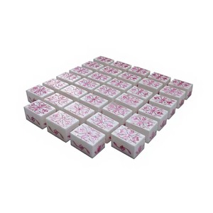 เครื่องประดับหินอ่อนขนาดเล็กลายดอกไม้ธีมเทศกาลอาหรับกล่องของขวัญ5x7.5ประดับด้วยมุกแม่ฝังหินงานฝีมือสัมผัสความรัก - Product Image 4