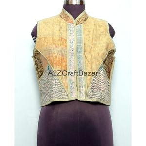 Edredón Kantha Vintage Hecho a Mano con Estampado Floral, 100% Algodón Transpirable, Estilo Boho para Mujer, Primavera, Verano, Otoño, Invierno - Product Image 3