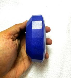 Zafiro Azul Natural Grande Calentado de 4000 Ct, Gema Ovalada Facetada de Gran Tamaño, Piedra de Exhibición para Coleccionistas, Zafiro Azul Profundo Hecho a Mano - Product Image 5