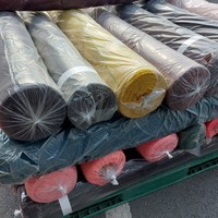 Lot de stock Jenny. Tissu polyester ITY coréen imprimé avec des fleurs brillantes, de haute qualité, pour robe femme.