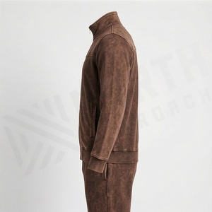 Ensemble de survêtement sportif pour homme avec logo personnalisé, style décontracté, en molleton technique, pantalon de jogging et sweat à capuche unisexe, marque privée - Product Image 3