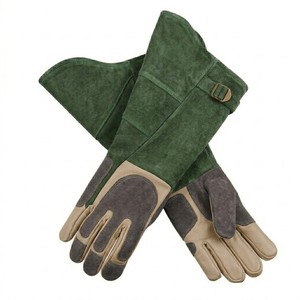 Gants de soudage en cuir pour la sécurité industrielle, résistants à la chaleur, ignifuges, avec coutures en Kevlar, gants de travail robustes, USA Europe - Product Image 1