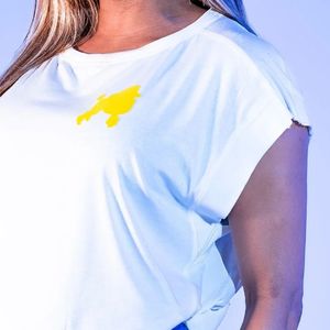 Camiseta de manga corta con espalda abierta The Poodle Flow para mujer, estilo relajado, informal, transpirable, ligera y a la moda - Product Image 6