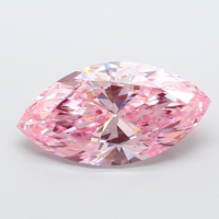Diamante de Laboratorio de Corte Marquesa Rosa Intenso de Lujo, 5 Quilates, Certificado IGI, Perforado con Láser, Corte Excelente, Diamante Suelto Luxeshine