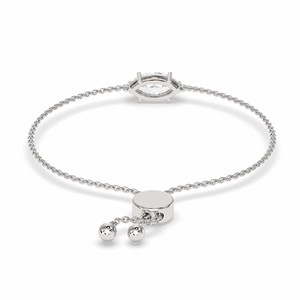 ทอง 14k 3/4 กะรัต สร้อยข้อมือเพชรทรงมาร์คีส์ นารา คัตติ้ง แล็บโกรว์ สำหรับผู้หญิง พร้อมตัวเรือนแบบหนามเตย ราคาถูกที่สุด - Product Image 3
