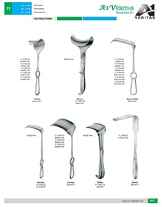 Meilleure qualité A-1 VERITAS Fritsch Rétracteurs Instruments chirurgicaux manuels Réutilisable en acier inoxydable Finition terne ISO 13485/CE - Product Image 2