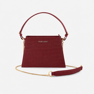 Bolso Bandolera Casual de Cuero Orgánico con Patrón de Cocodrilo para Mujer, Correa de Hombro Desmontable, Correa de Cadena, Cierre de Cremallera, 1L, PU - Product Image 4