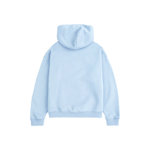 เสื้อฮู้ดผู้ชายสีฟ้าอ่อน ผ้าฝ้ายเฟรนช์เทอร์รี่ สีพื้น ทรงลำลอง มีกระเป๋า ดีไซน์สไตล์ฤดูใบไม้ร่วง - Product Image 2