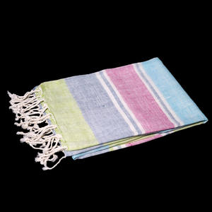 Serviette Fouta turque personnalisable avec votre logo et design à rayures, vente en gros, 100% coton, serviette Fouta douce, fabricant indien - Product Image 2